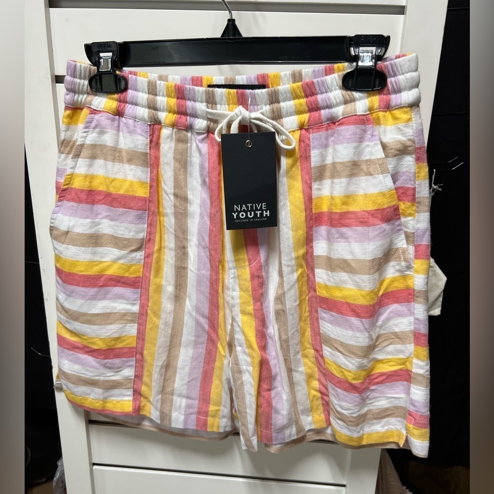 Native Youth Striped Shorts- Size 32
